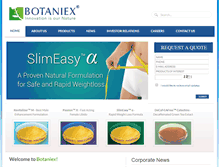 Tablet Screenshot of botaniex.com